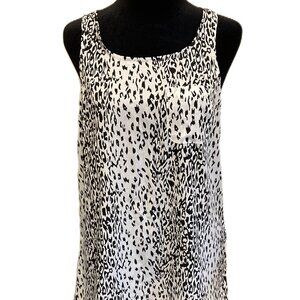Jacqueline de Yong  Sleeveless Dress  Size Small  Nightgown Tunic Leopard Print